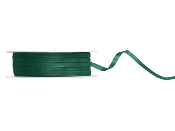 Satin ribbon, bottle green, 3 mm/50 m