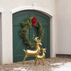 Standing Foil Balloon Reindeer, Christmas, 63 x 51 cm